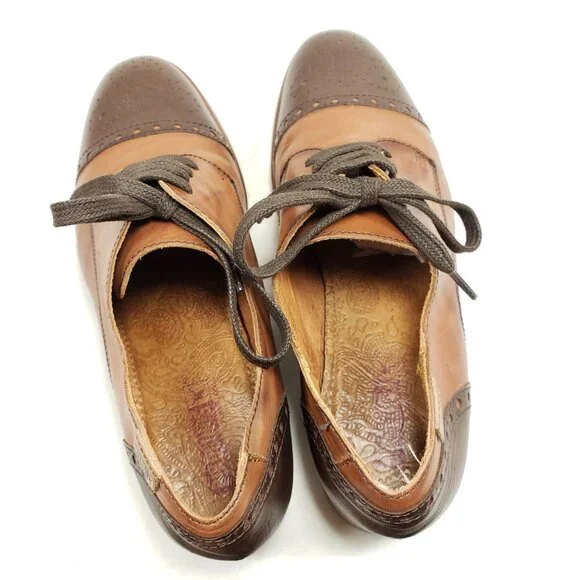 Pikolinos Cap Toe Oxfords Men's Size 7 Two-tone Leather - Picture 7 of 8